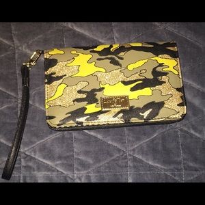 Betsey Johnson Camo Wristlet